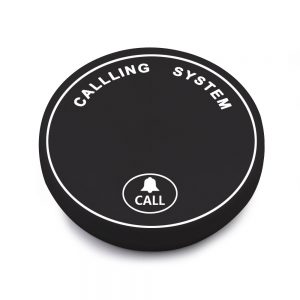 czarny przycisk z jednym guzikiem call, systemy przywolawcze