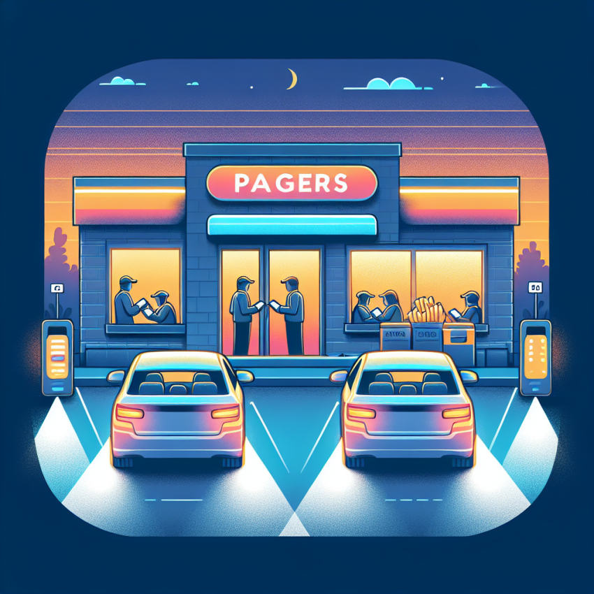 Pagery w strefach drive-thru