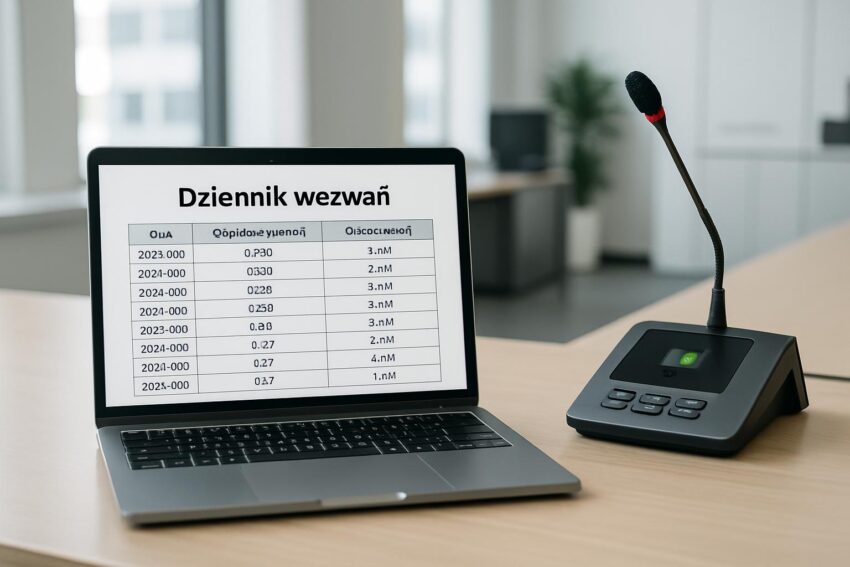 Jak udokumentować czas reakcji na wezwanie? Dziennik wezwań z komputera